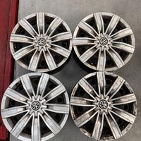 4 Cerchi in Ferro Originali 17 Pollici VW Tiguan c