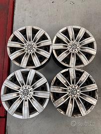 4 Cerchi in Ferro Originali 17 Pollici VW Tiguan c