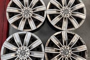 4 Cerchi in Ferro Originali 17 Pollici VW Tiguan c