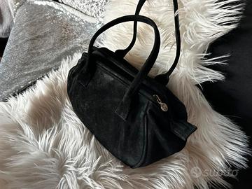 Borsa GIANFRANCO FERRE' vera pelle camoscio nero