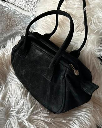 Borsa GIANFRANCO FERRE' vera pelle camoscio nero
