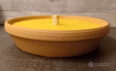 Candela citronella in terracotta 14 cm (400g)