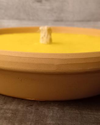 Candela citronella in terracotta 14 cm (400g)