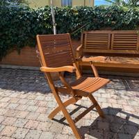 Sedie da giardino pieghevoli