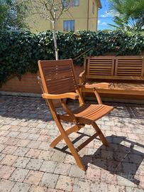 Sedie da giardino pieghevoli