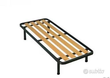 Rete letto singolo 80x190 DOGHE IN LEGNO ORTOPEDIC