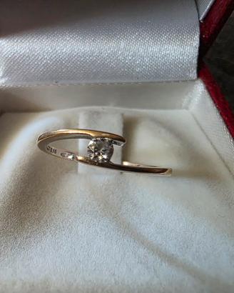 Anello oro bianco