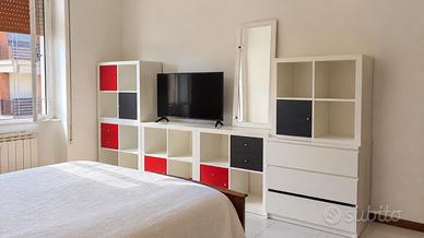 5 IKEA KALLAX bianchi  + 6 cassetti 4 sportelli