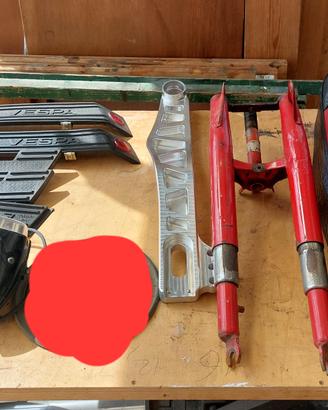 blocco pezzi  vespa moto