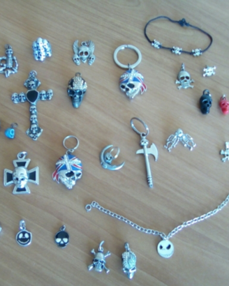 Ciondoli portachiavi con teschi