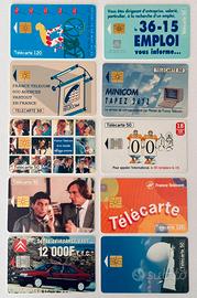 Lotto 20 schede telefoniche Francia Télécarte