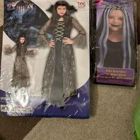 Costume strega halloween carnevale 8/10 anni nuovo