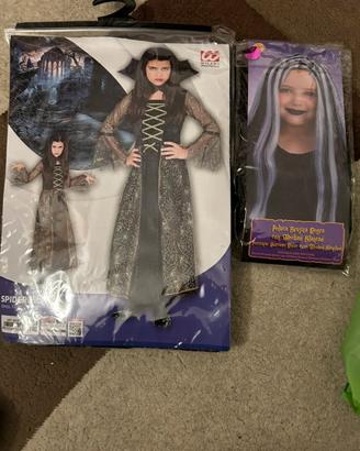 Costume strega halloween carnevale 8/10 anni nuovo