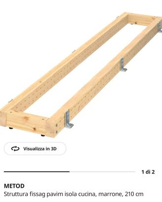 Ikea struttura fissaggio isola cucina