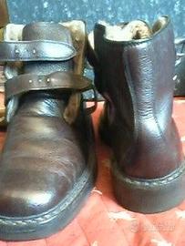 2 p.scarpe Alte V.Pelle fatte a MANO n.42, e n.43