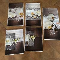 Quadro Tela componibile fantasia floreale