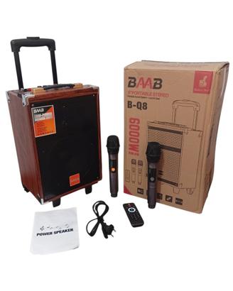 Cassa bluetooth portatile karaoke 6000 watt pmpo 