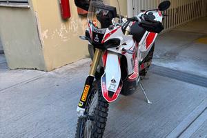 Kove 450 rally 2025 con scarico e centralina