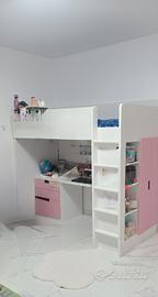 letto soppalco ikea smastad