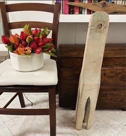 Antico enorme agitatore panni lavandaie 81 cm