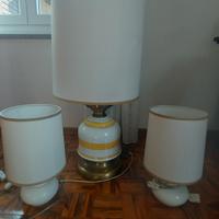tris di lampade da tavolo 