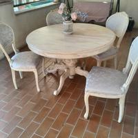 TAVOLO SHABBY ANTICATO ALLUNGABILE 