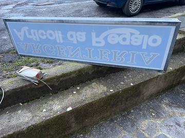 Insegna negozio completa funzionante 190 x 50