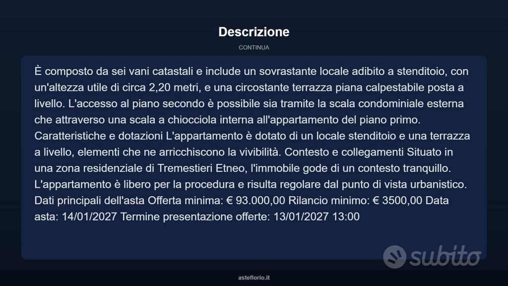 Appartamento – Tremestieri Etneo, Immacolata, Catania - Altro