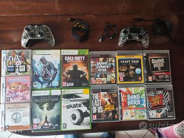 Lotto Videogiochi misti + 2 controller