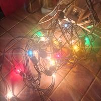 LUCI NATALIZIE 9,5 METRI 18 LAMPADINE MULTICOLORE