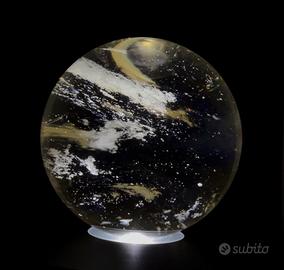 Sfera in quarzo con inclusioni interne