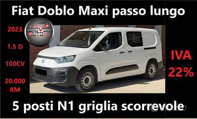 Fiat New Doblo 1.5 D Maxi Lungo 5 posti-20.000 km-