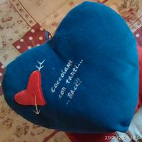 Cuscino a Cuore Vintage Baci Perugina - 20 Anni di