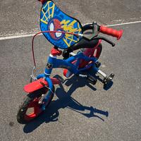 bicicletta spiderman bimbo