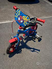 bicicletta spiderman bimbo