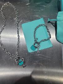 set tiffany cuore verde 