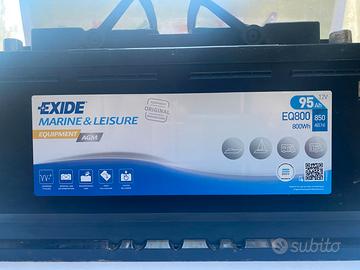Batteria   Agm EXIDE EQ800  95 Ah  Camper