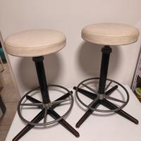Coppia di sgabelli vintage modernariato 