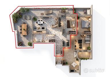 Centralissimo Pari al nuovo con ampio terrazzo