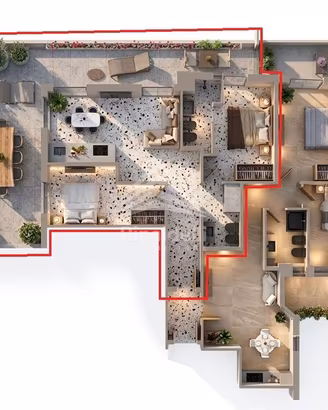 Centralissimo Pari al nuovo con ampio terrazzo