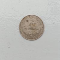 Moneta in argento 1863 Vittorio Emanuele II