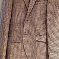 giacca in lana marrone ruggine beige taglia 52 