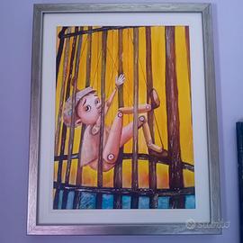 Quadri pinocchio acrilico di gabriella anello