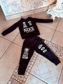 Tuta Nike bambino 2-3 anni (3T) nera