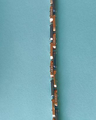 Bracciale uomo ceramica nera e bronzo con diamanti