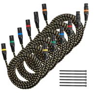 Cavo Audio Cannon XLR da 7,62 m 6pz per Microfono