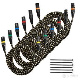 Cavo Audio Cannon XLR da 7,62 m 6pz per Microfono