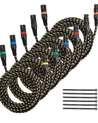 Cavo Audio Cannon XLR da 7,62 m 6pz per Microfono