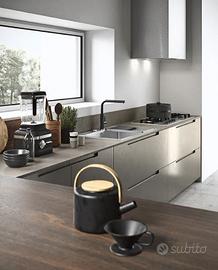 Cucina angolo+3 colonne + isola | Disegno Allegato