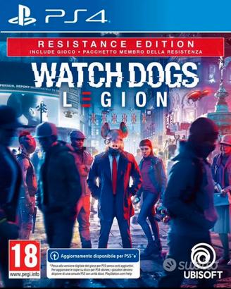 Watch Dog Legion PS4 resistance edition